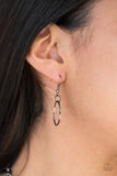 Paparazzi "Circa de Couture" Black Necklace & Earring Set Paparazzi Jewelry