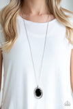 Paparazzi "Metro Must-Have" Black Necklace & Earring Set Paparazzi Jewelry