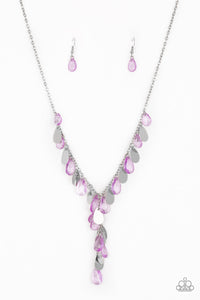Paparazzi VINTAGE VAULT "Sailboat Sunsets" Purple Necklace & Earring Set Paparazzi Jewelry