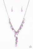 Paparazzi VINTAGE VAULT "Sailboat Sunsets" Purple Necklace & Earring Set Paparazzi Jewelry