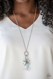 Paparazzi VINTAGE VAULT "I Will Fly" Blue Necklace & Earring Set Paparazzi Jewelry