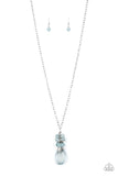 Paparazzi "Crystal Cascade" Blue Necklace & Earring Set Paparazzi Jewelry