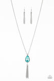 Paparazzi VINTAGE VAULT "Elite Shine" Blue Necklace & Earring Set Paparazzi Jewelry