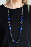 Paparazzi "Shimmer Simmer" Blue Necklace & Earring Set Paparazzi Jewelry