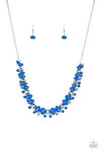 Paparazzi "BRAGs To Riches" Blue Necklace & Earring Set Paparazzi Jewelry