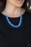 Paparazzi "BRAGs To Riches" Blue Necklace & Earring Set Paparazzi Jewelry