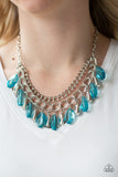 Paparazzi VINTAGE VAULT "Spring Daydream" Blue Necklace & Earring Set Paparazzi Jewelry