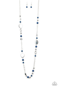 Paparazzi "Serenely Springtime" Blue Necklace & Earring Set Paparazzi Jewelry