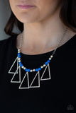 Paparazzi "Terra Nouveau" Blue Necklace & Earring Set Paparazzi Jewelry