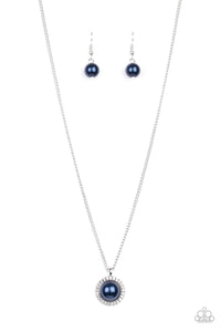 Paparazzi "Wall Street Wonder" Blue Necklace & Earring Set Paparazzi Jewelry