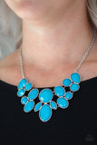 Paparazzi "Demi Diva" Blue Necklace & Earring Set Paparazzi Jewelry