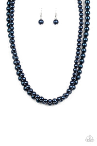 Paparazzi "Woman Of The Century" Blue Necklace & Earring Set Paparazzi Jewelry