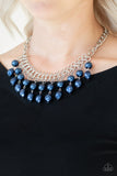 Paparazzi "5th Avenue Fleek" Blue Necklace & Earring Set Paparazzi Jewelry