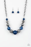 Paparazzi "Sugar, Sugar" Blue Necklace & Earring Set Paparazzi Jewelry