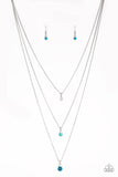 Paparazzi "Crystal Chic" Blue Necklace & Earring Set Paparazzi Jewelry