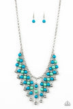 Paparazzi "Your SUNDAES Best" Blue Necklace & Earring Set Paparazzi Jewelry