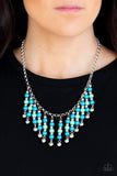 Paparazzi "Your SUNDAES Best" Blue Necklace & Earring Set Paparazzi Jewelry