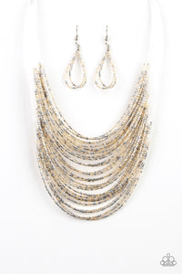 Paparazzi VINTAGE VAULT "Catwalk Queen" Multi 122XX Necklace & Earring Set Paparazzi Jewelry