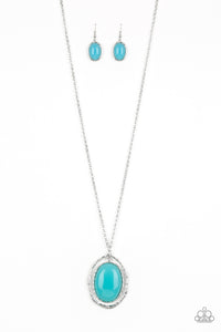 Paparazzi "Harbor Harmony" Blue Necklace & Earring Set Paparazzi Jewelry