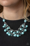 Paparazzi "Seaside Soiree" Blue Necklace & Earring Set Paparazzi Jewelry