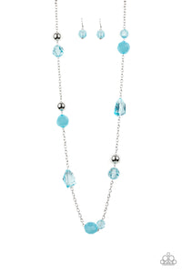 Paparazzi VINTAGE VAULT "Royal Roller" Blue Necklace & Earring Set Paparazzi Jewelry