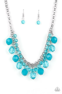 Paparazzi "Fiesta Fabulous" Blue Necklace & Earring Set Paparazzi Jewelry