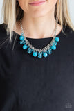 Paparazzi "Fiesta Fabulous" Blue Necklace & Earring Set Paparazzi Jewelry