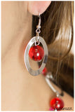Paparazzi "Leisurely Luminous - Red" necklace Paparazzi Jewelry