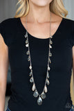 Paparazzi "GLOW And Steady Wins The Race" Brown Necklace & Earring Set Paparazzi Jewelry