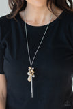 Paparazzi VINTAGE VAULT "Its A Celebration" Brown Necklace & Earring Set Paparazzi Jewelry