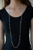 Paparazzi VINTAGE VAULT "Really Refined" Brown Necklace & Earring Set Paparazzi Jewelry