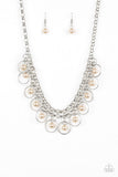 Paparazzi VINTAGE VAULT "Party Time" Brown Necklace & Earring Set Paparazzi Jewelry