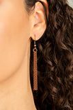 Paparazzi "Point Taken" Copper Necklace & Earring Set Paparazzi Jewelry