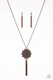 Paparazzi VINTAGE VAULT "From Sunup To Sundown" Copper Necklace & Earring Set Paparazzi Jewelry