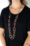 Paparazzi VINTAGE VAULT "Elegantly Ensnared" Copper Necklace & Earring Set Paparazzi Jewelry