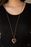 Paparazzi "Victorian Valentine" Copper Necklace & Earring Set Paparazzi Jewelry