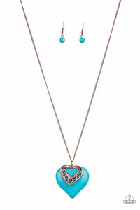 Paparazzi "Southern Heart" Copper Necklace & Earring Set Paparazzi Jewelry