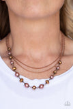 Paparazzi "Tour de Demure" Copper Necklace & Earring Set Paparazzi Jewelry