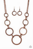 Paparazzi "City Circus" Copper Necklace & Earring Set Paparazzi Jewelry