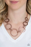 Paparazzi "City Circus" Copper Necklace & Earring Set Paparazzi Jewelry