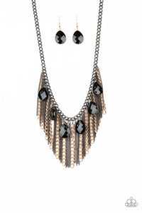 Paparazzi "Vixen Conviction" Multi Necklace & Earring Set Paparazzi Jewelry