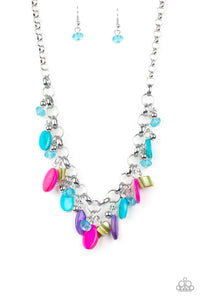 Paparazzi "I Want to Sea the World" Multi Necklace & Earring Set Paparazzi Jewelry