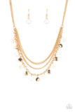 Paparazzi "Beach Flavor" Gold Necklace & Earring Set Paparazzi Jewelry