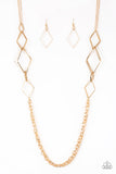 Paparazzi "Fashion Fave" Gold Necklace & Earring Set Paparazzi Jewelry