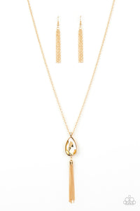 Paparazzi "Elite Shine" Gold Necklace & Earring Set Paparazzi Jewelry