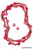 Paparazzi "Into The Woods" Red Necklace & Earring Set Paparazzi Jewelry