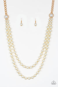 Paparazzi "Endless Elegance" Gold Necklace & Earring Set Paparazzi Jewelry