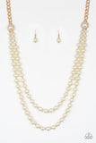 Paparazzi "Endless Elegance" Gold Necklace & Earring Set Paparazzi Jewelry