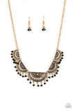 Paparazzi VINTAGE VAULT "Boho Baby" Gold Necklace & Earring Set Paparazzi Jewelry