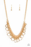 Paparazzi "Ring Leader Radiance" Gold Necklace & Earring Set Paparazzi Jewelry